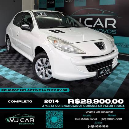 PEUGEOT 207 1.4 ACTIVE 8V FLEX 4P MANUAL PEUGEOT 207 1.4 ACTIVE 8V FLEX 4P MANUAL
